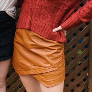 ALTARD STATE FAUX LEATHER ENVELOPE SKIRT
